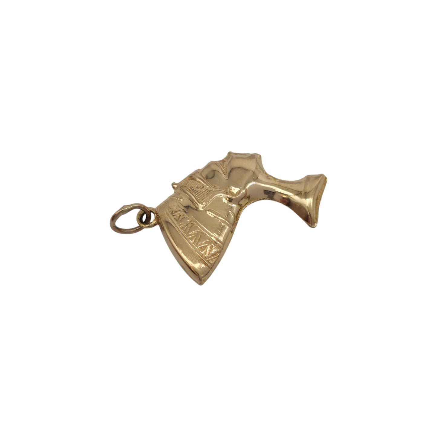 18ct Yellow Gold Nefertiti Charm L 2.3 cm 2.7 g.