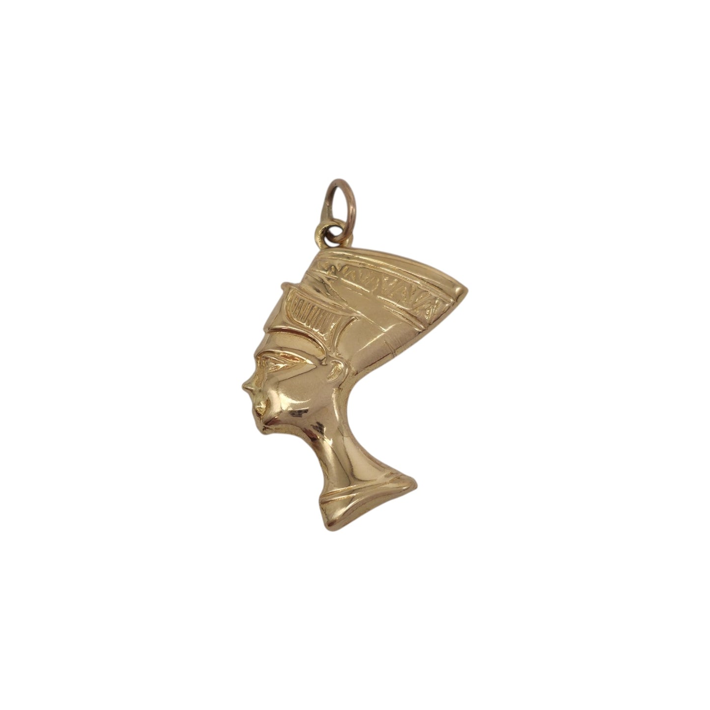 18ct Yellow Gold Nefertiti Charm L 2.3 cm 2.7 g.