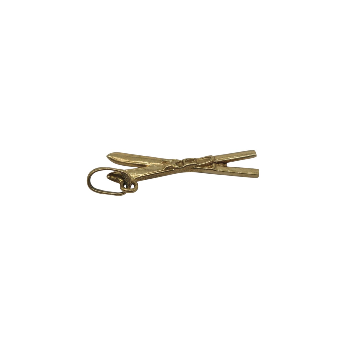 18金 750 イエローゴールド スキーチャーム 1.8cm 0.6g