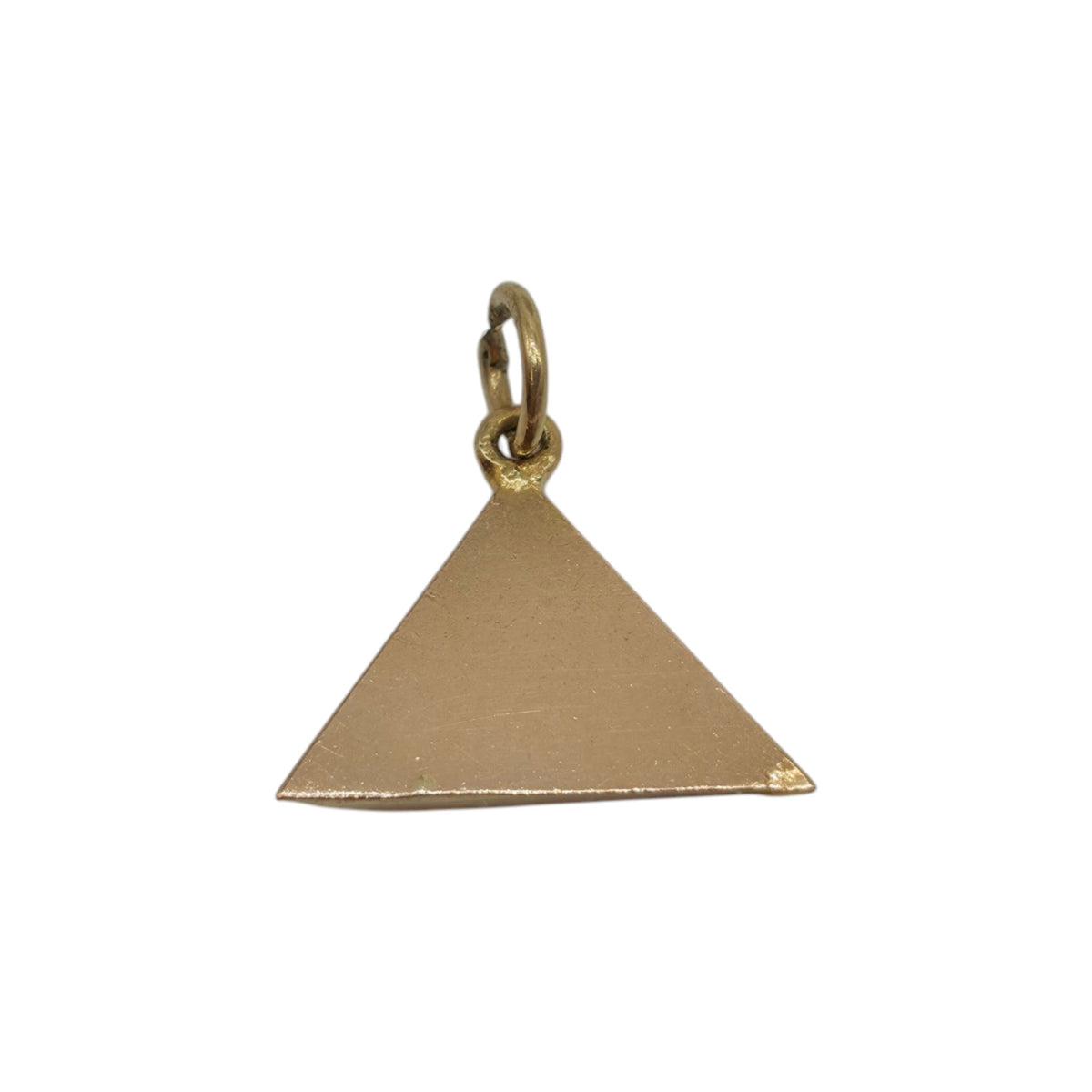 18ct Yellow Gold Pyramid Charm L 1.5 cm 0.9 g.