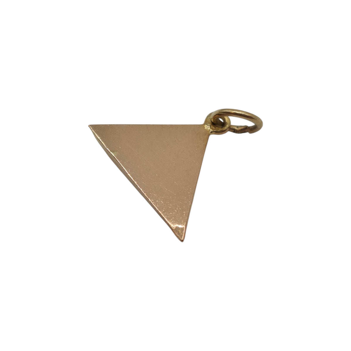 18ct Yellow Gold Pyramid Charm L 1.5 cm 0.9 g.