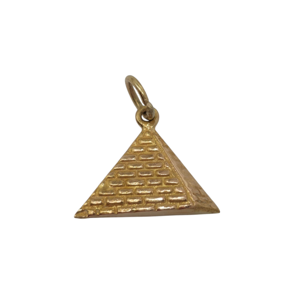 18ct Yellow Gold Pyramid Charm L 1.5 cm 0.9 g.