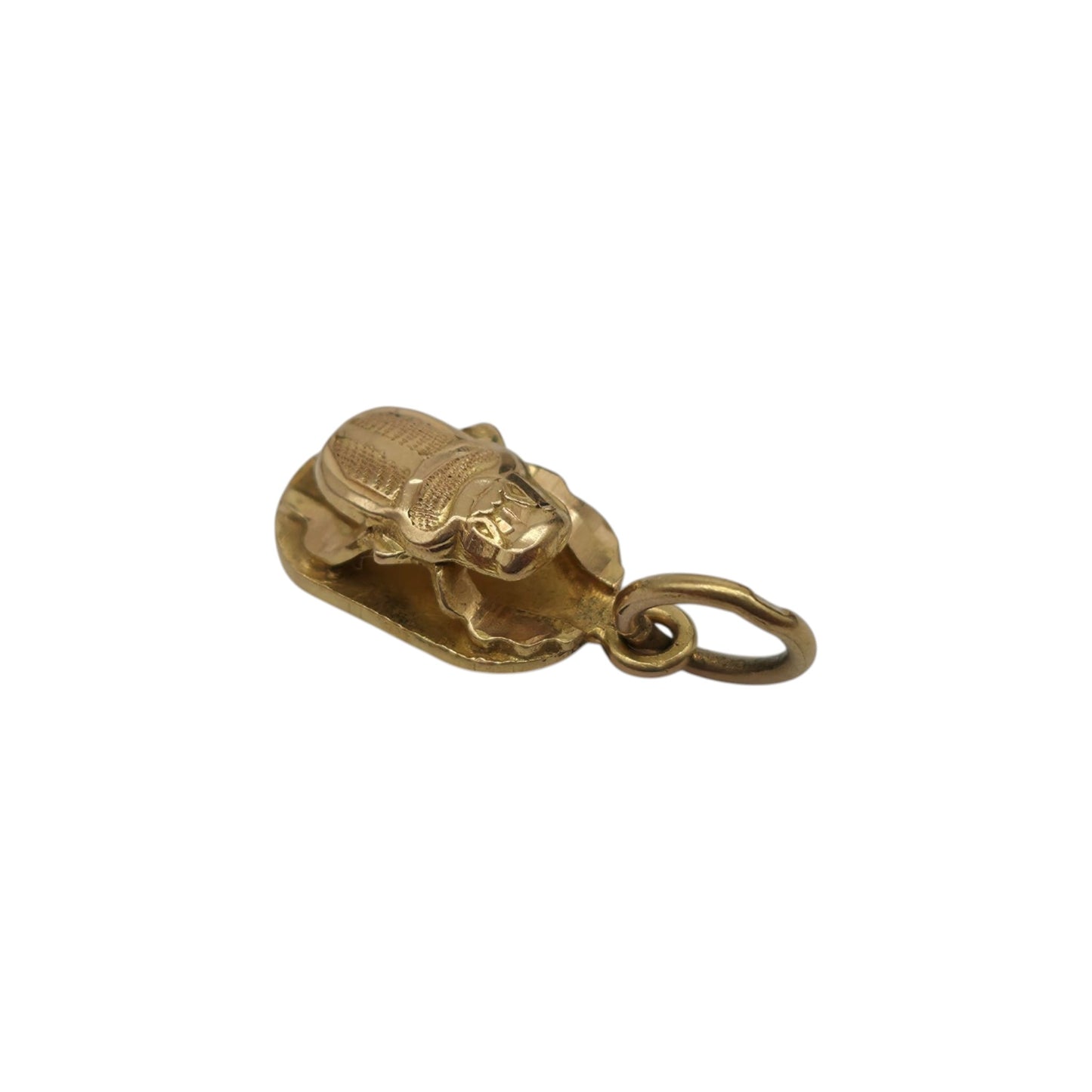 18ct Yellow Gold Scarab Charm L 1.0 cm 1.0 g.