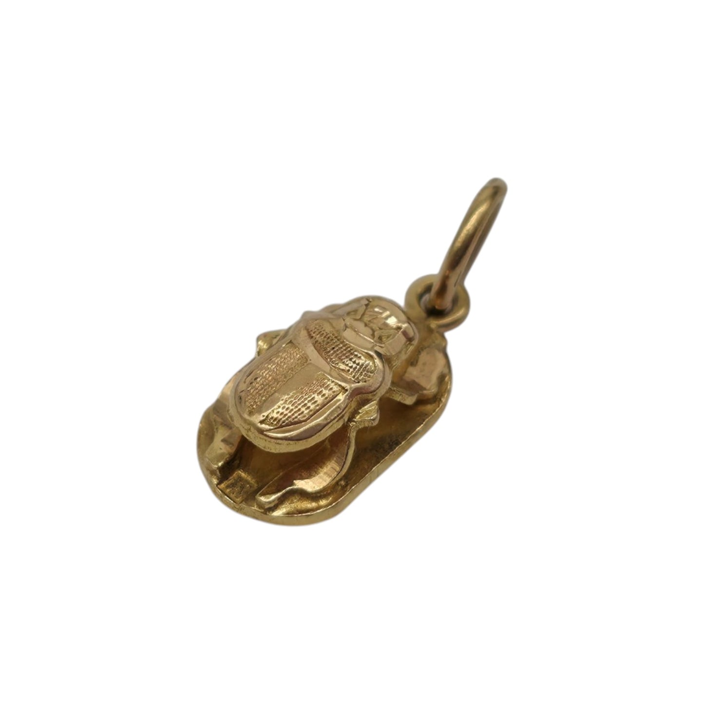 18ct Yellow Gold Scarab Charm L 1.0 cm 1.0 g.