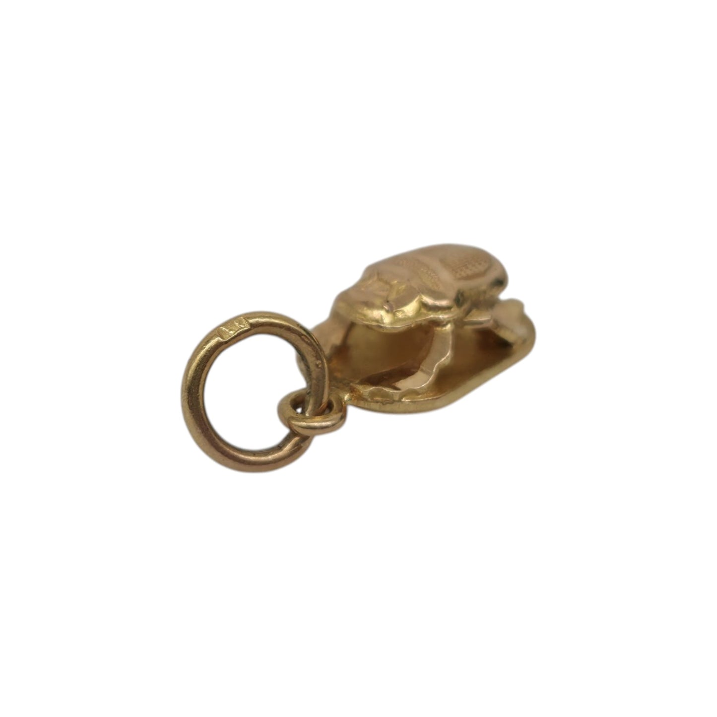 18ct Yellow Gold Scarab Charm L 1.0 cm 1.0 g.