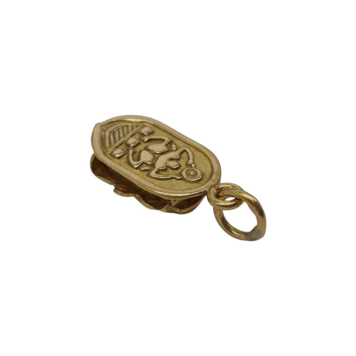 18ct Yellow Gold Scarab Charm L 1.1 cm 0.8 g.
