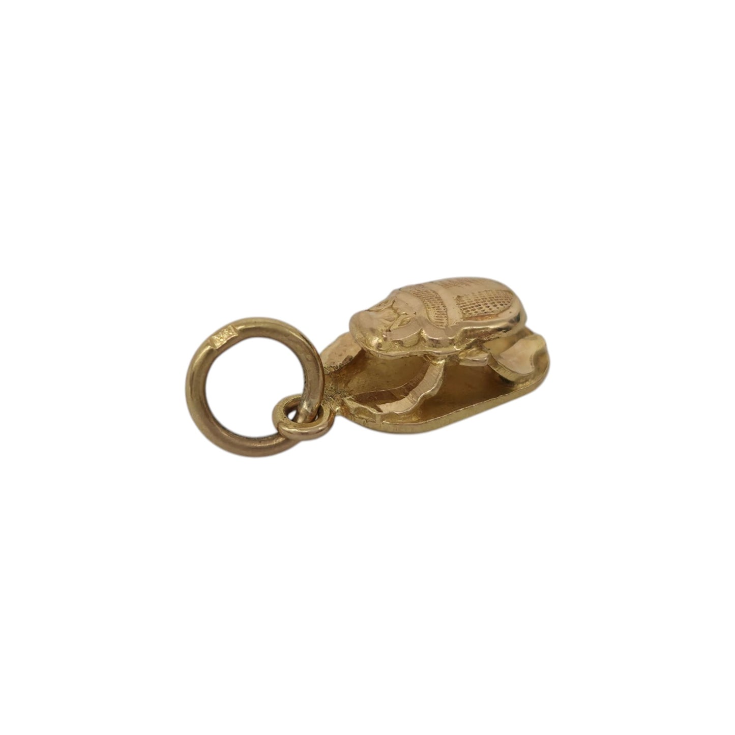 18ct Yellow Gold Scarab Charm L 1.0 cm 1.0 g.