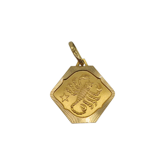 18ct 750 Yellow Gold Scorpio Pendant L 2.6 cm 3.1 g.