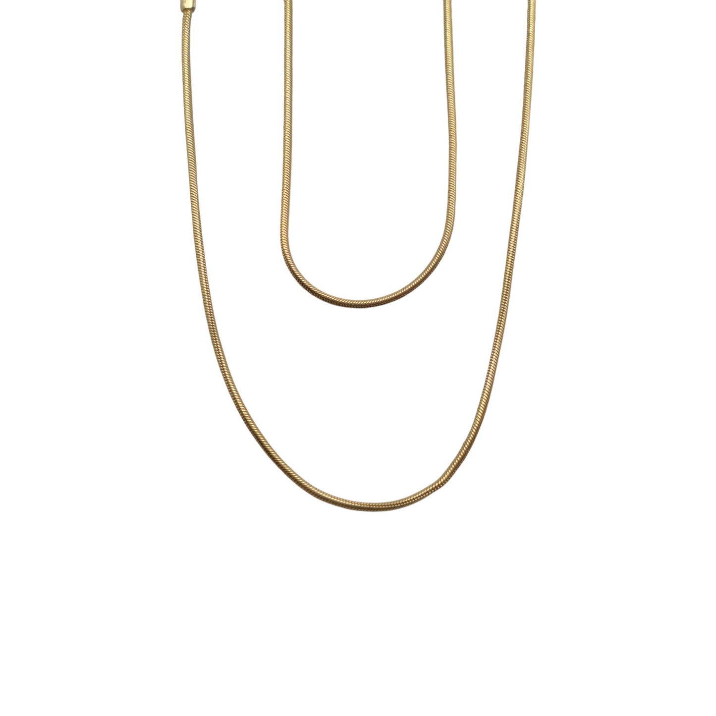 18ct 750 Yellow Gold Snake Link Chain L 45.0 cm 4.7 g.