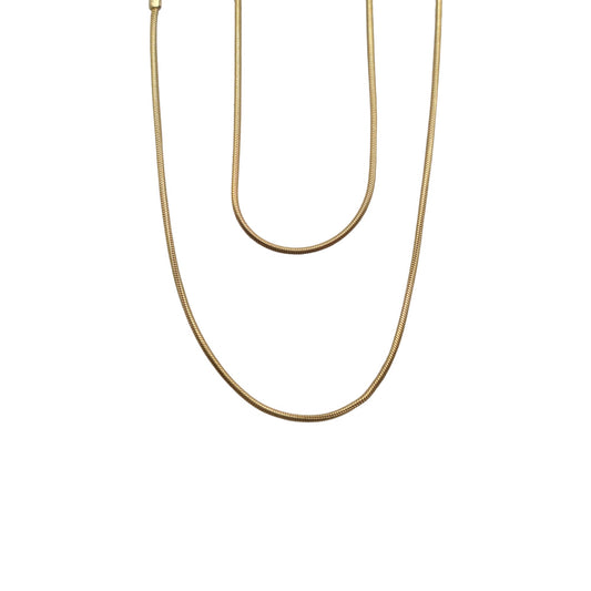 18ct 750 Yellow Gold Snake Link Chain L 45.0 cm 4.7 g.