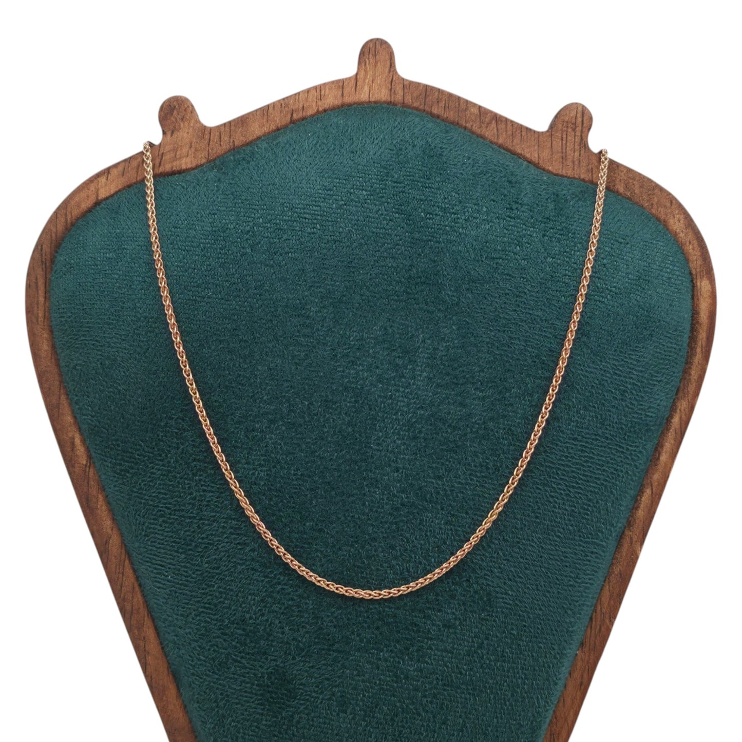 18ct 750 Rose Gold Spiga Chain L 40.7 cm 5.2 g.