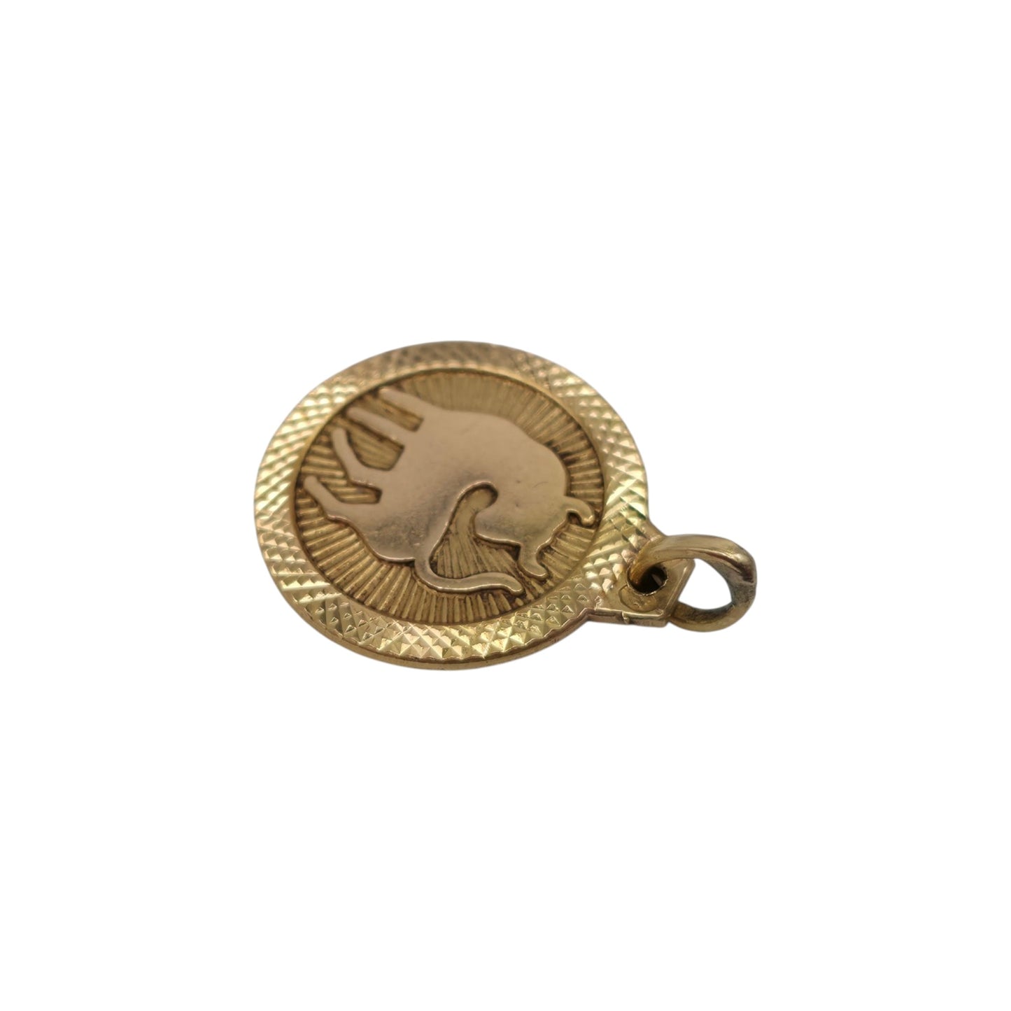 K18YG 牡牛座チャーム L 1.5cm 1.7g
