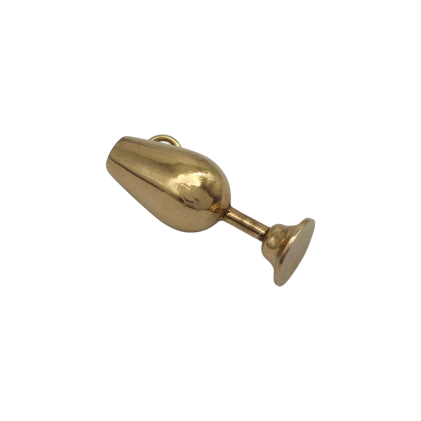 18ct Yellow Gold Wine Goblet Charm L 2.1 cm 1.4 g.
