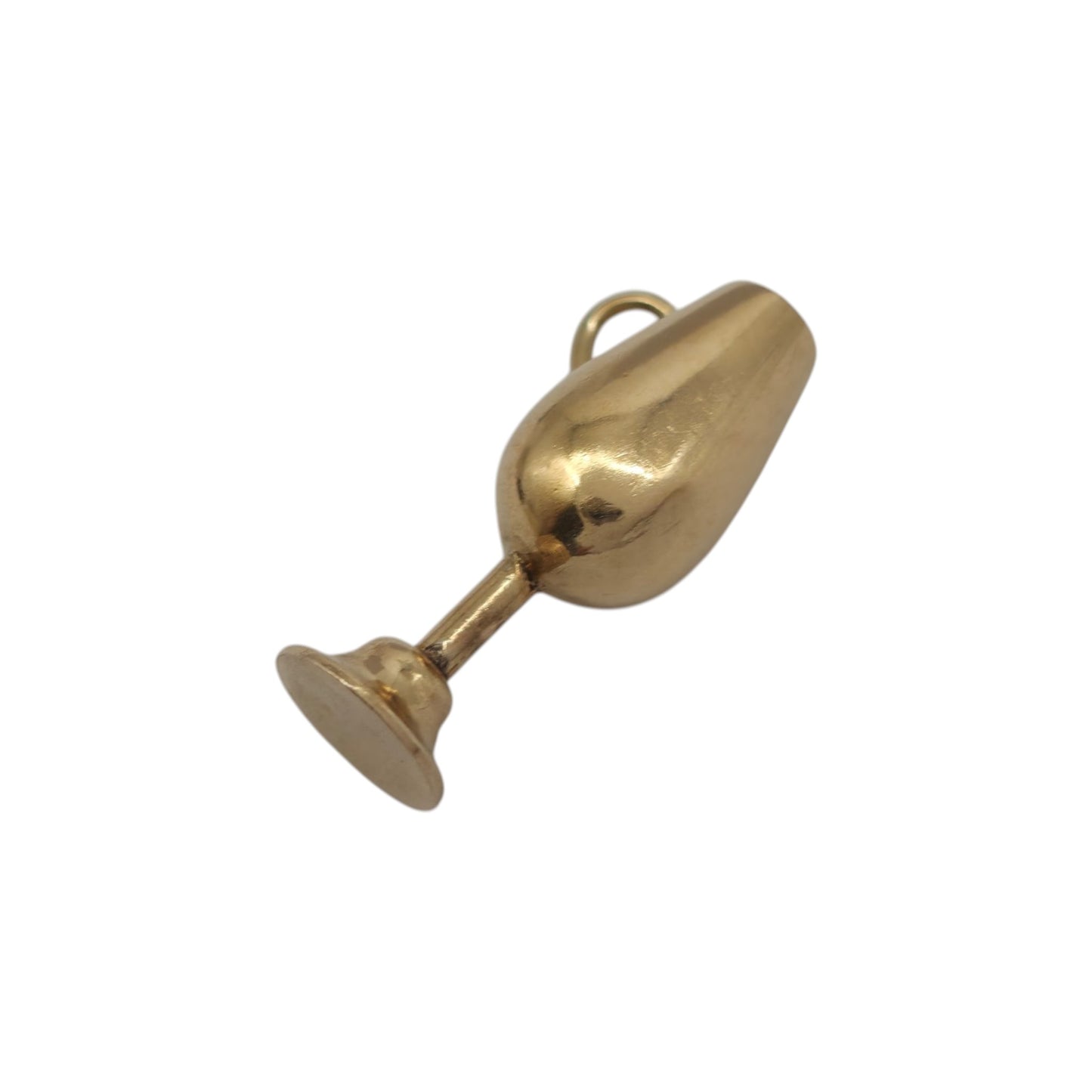 18ct Yellow Gold Wine Goblet Charm L 2.1 cm 1.4 g.