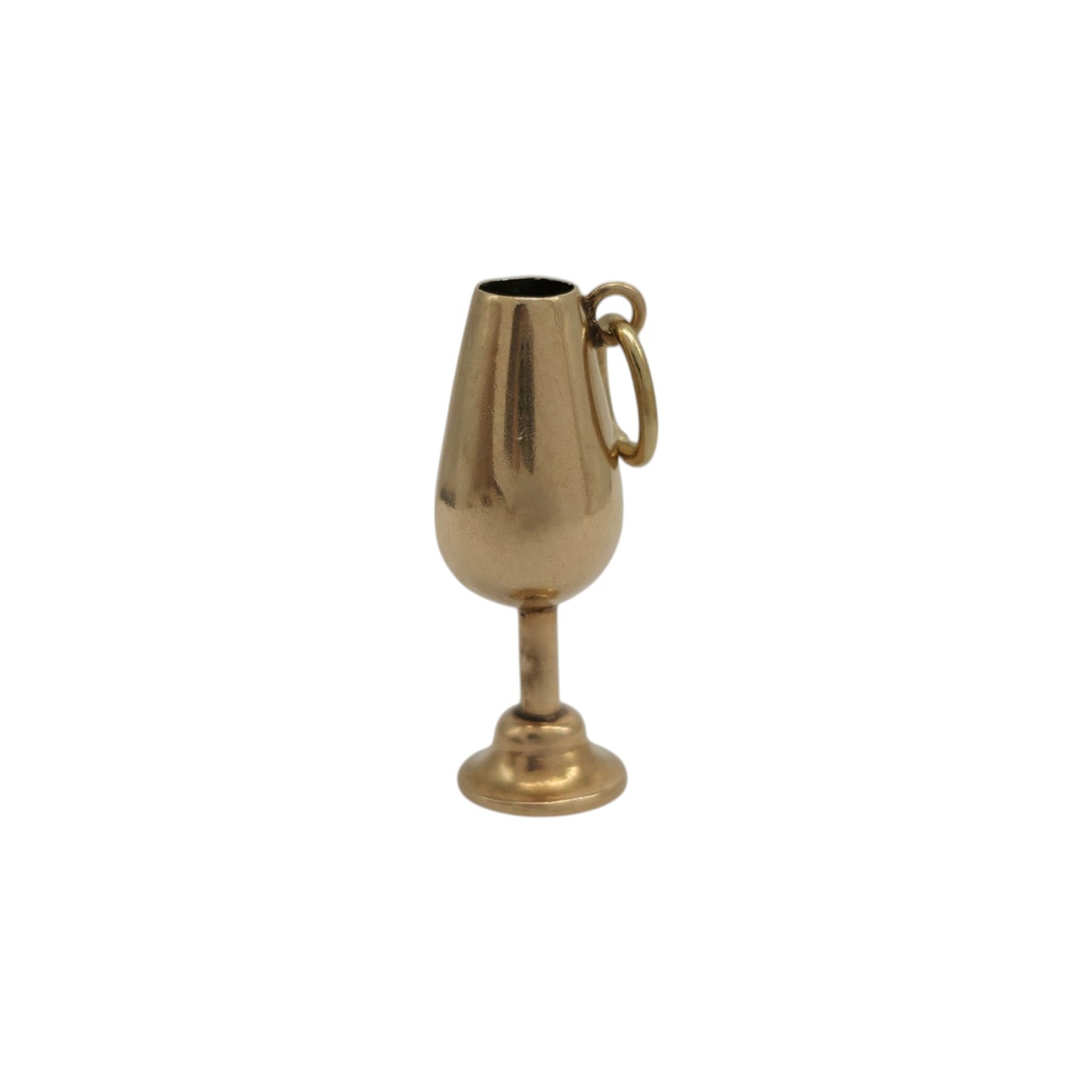 18ct Yellow Gold Wine Goblet Charm L 2.1 cm 1.4 g.