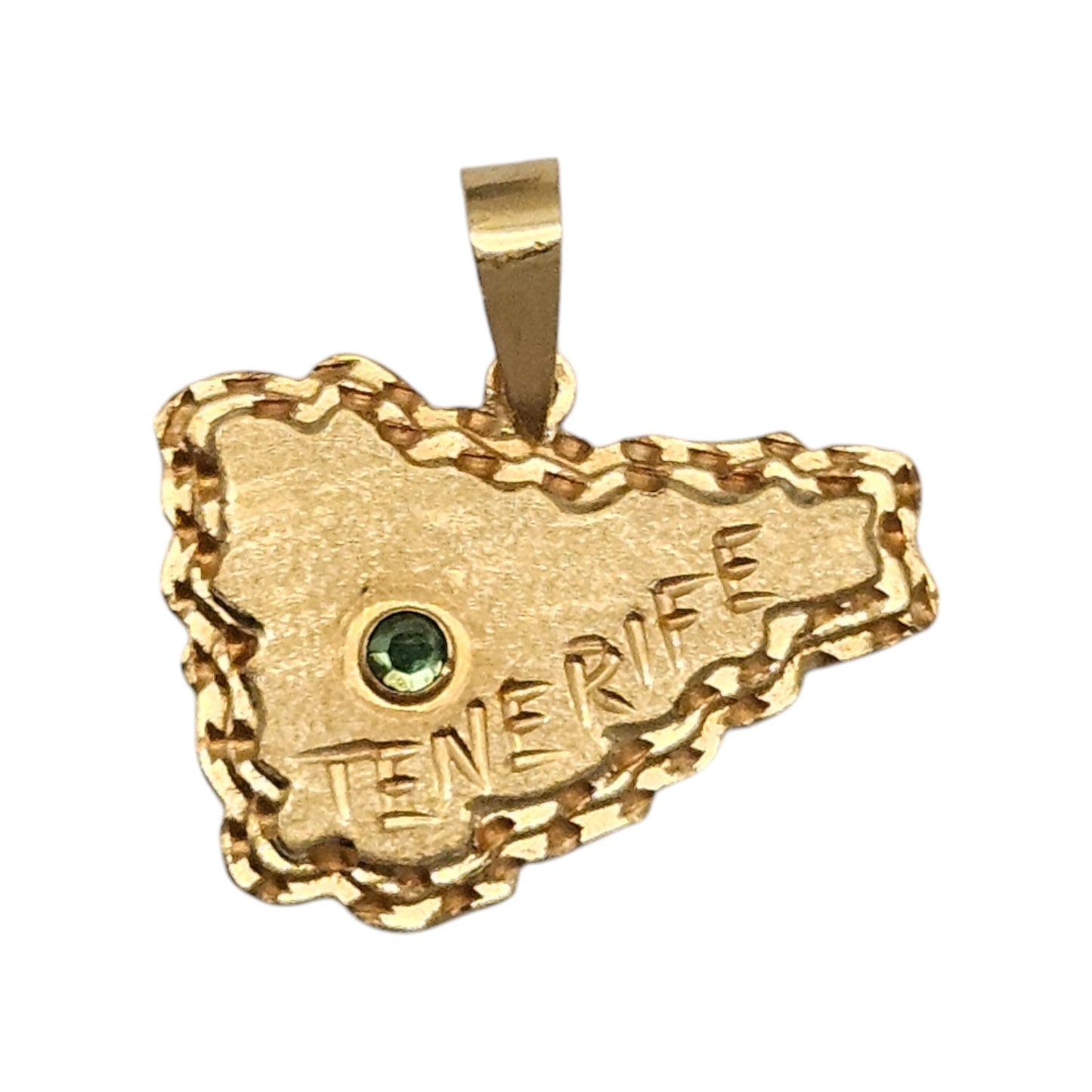 18ct 750 Yellow Gold Tenerife Pendant L 1.8 cm 1.0 g.