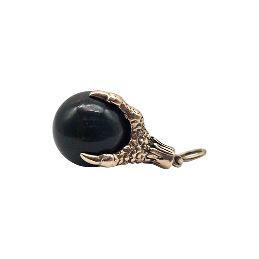 9ct 375 Yellow Gold Ball In Claw Charm 1966 L 2.3 cm 9.6 g.
