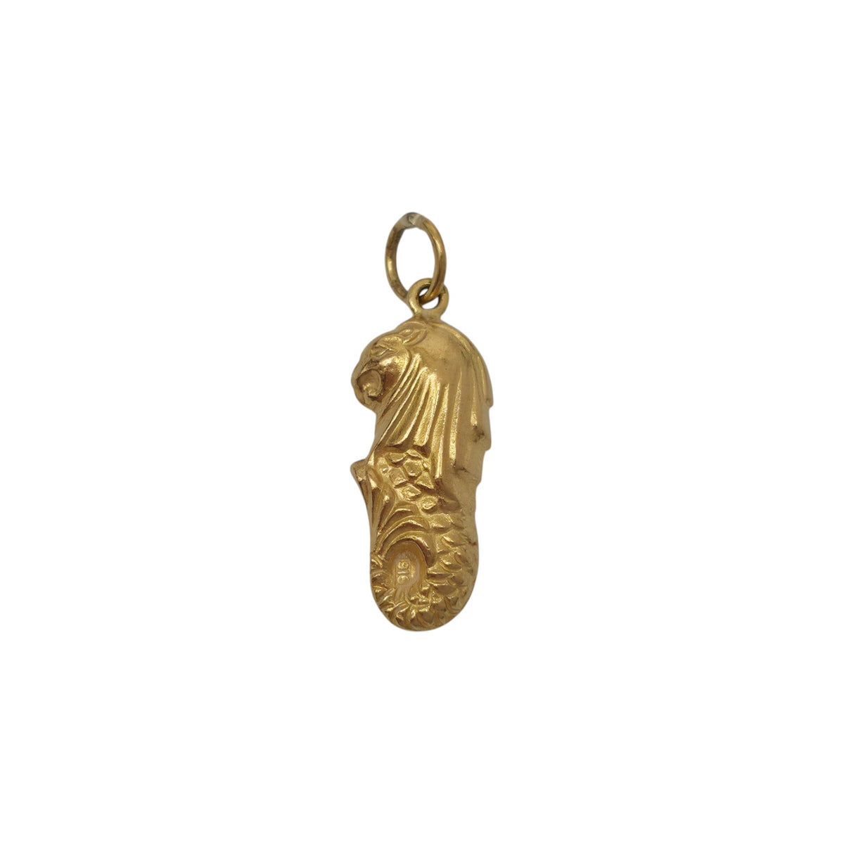 22ct 916 Yellow Gold Merlion Charm L 2.1 cm 2.6 g.