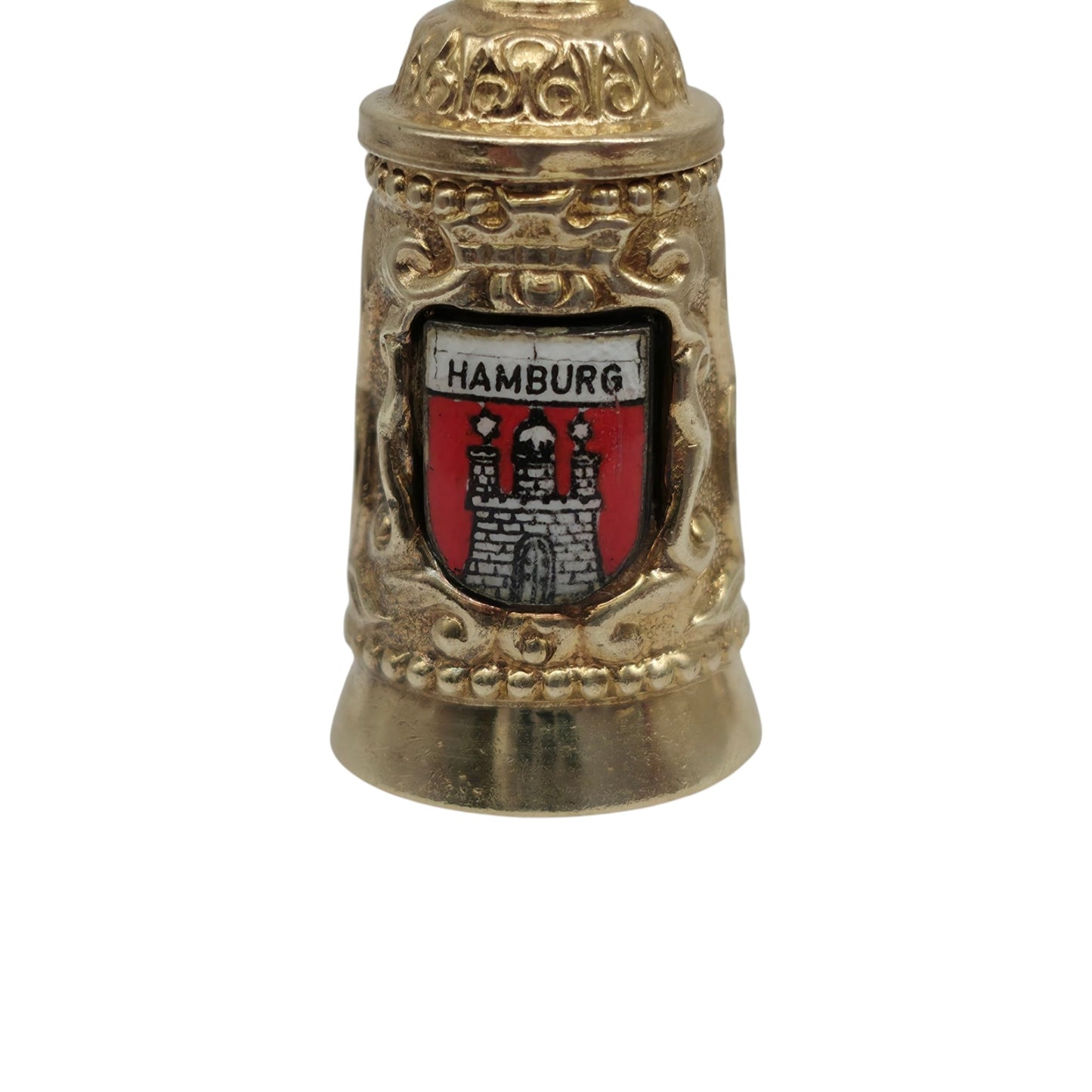 8ct 333 Yellow Gold & Enamel Beer Tankard Opening Charm L 2.2 cm 2.4 g.