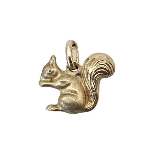 8ct 333 Yellow Gold Squirrel Charm L 1.1 cm 0.9 g.