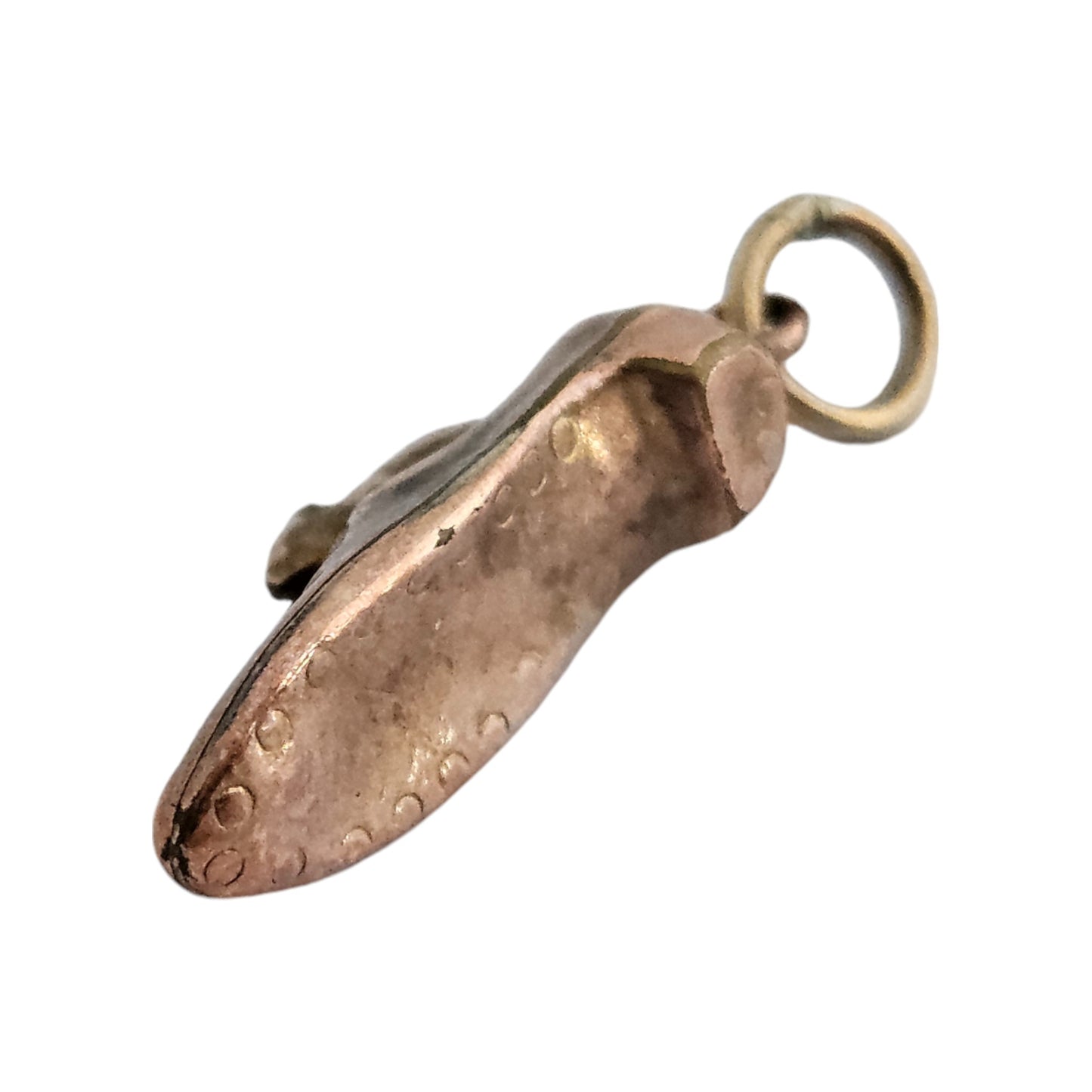 Antique 9ct Rose Gold Mouse in a Boot Charm c.1900 L 1.9 cm 0.8 g.