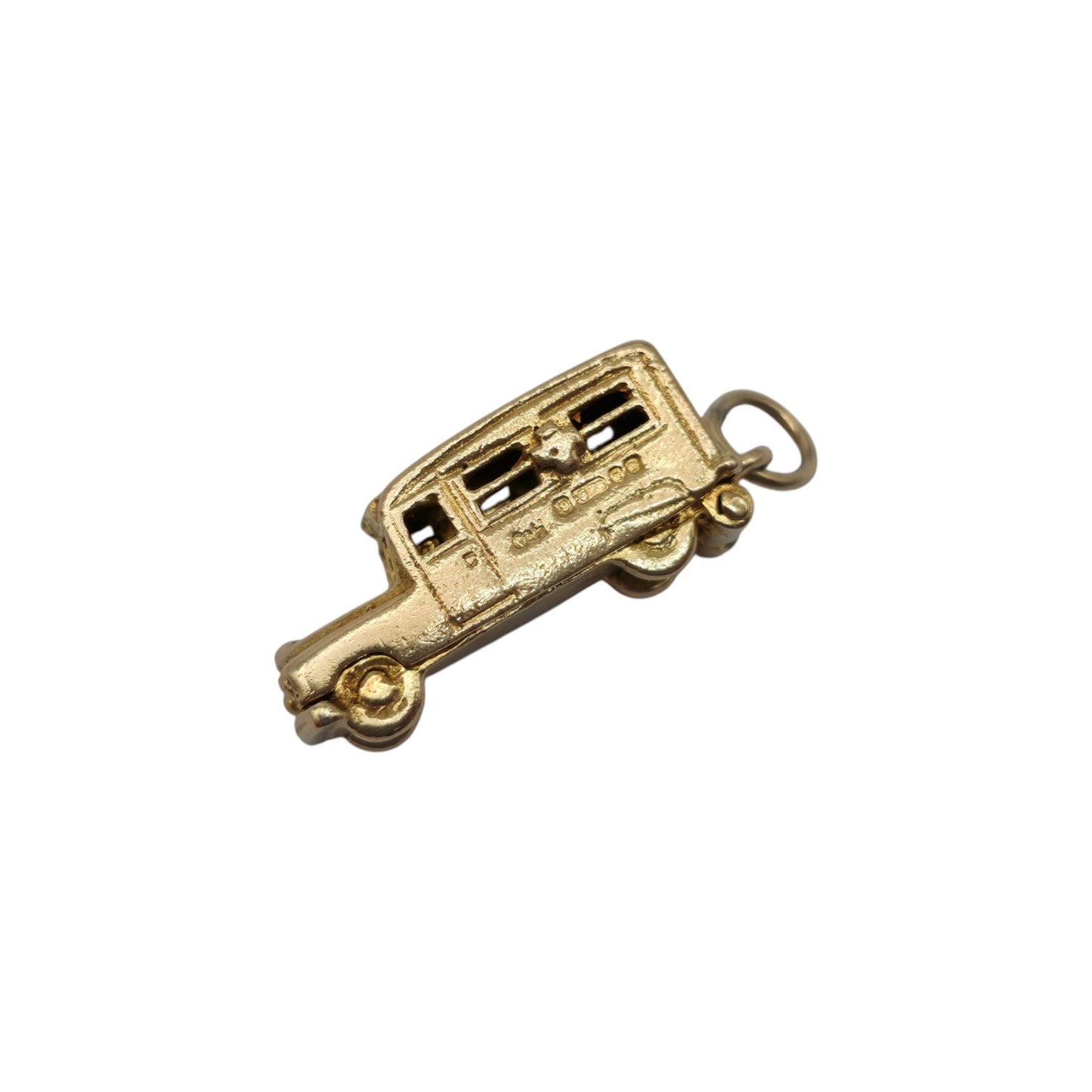 9ct 375 Yellow Gold Ambulance Opening Charm 1959 L 1.8 cm 4.2 g.