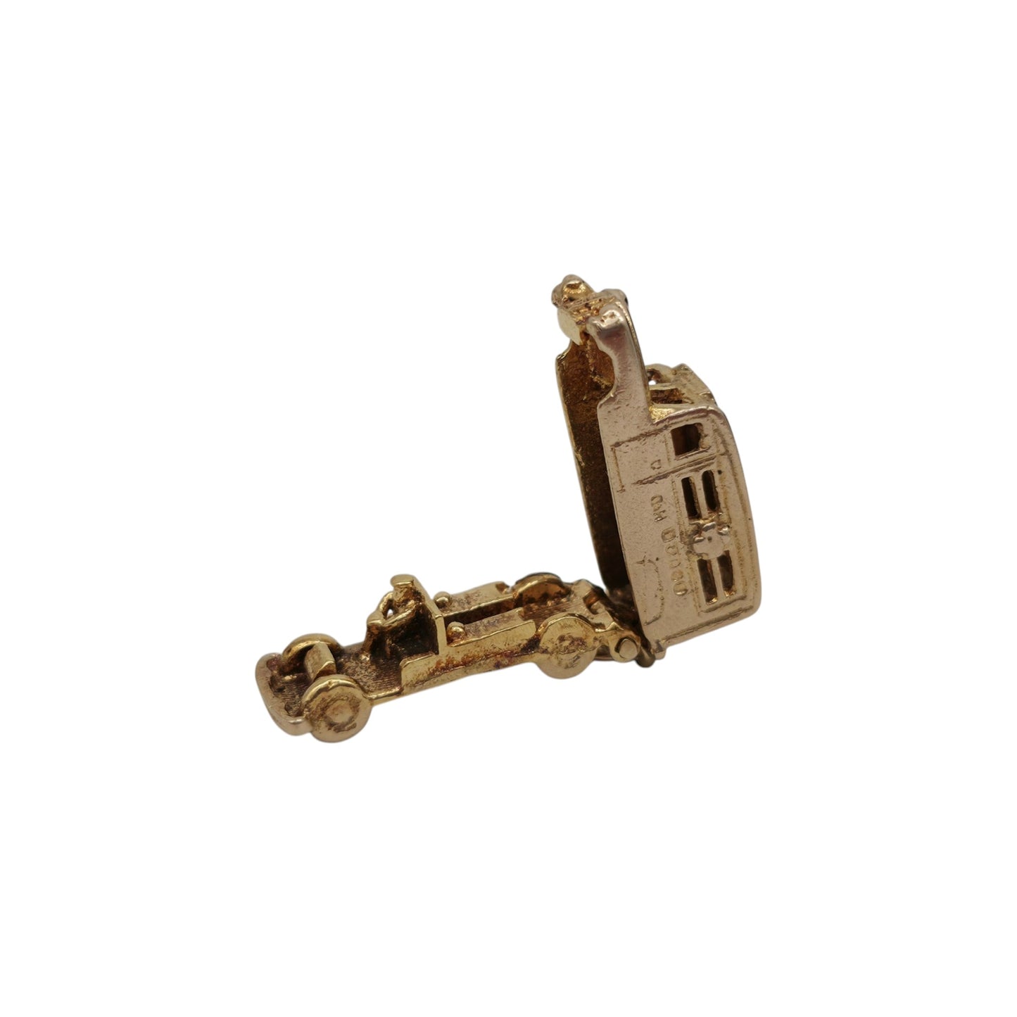 9ct 375 Yellow Gold Ambulance Opening Charm 1959 L 1.8 cm 4.2 g.
