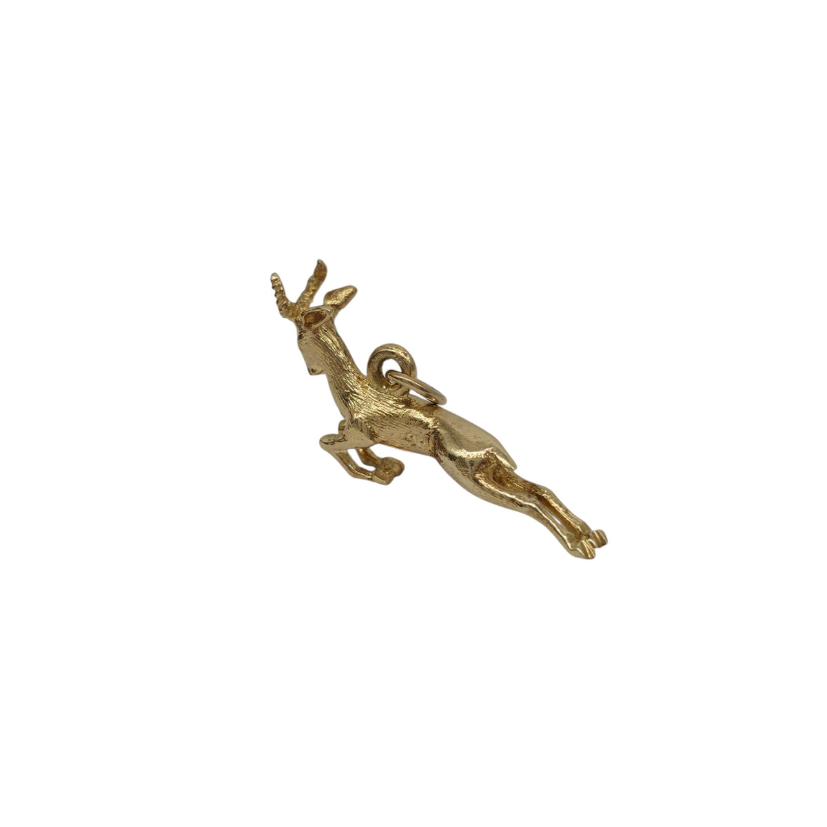 9ct Yellow Gold Antelope Charm L 2.8 cm 2.8 g.