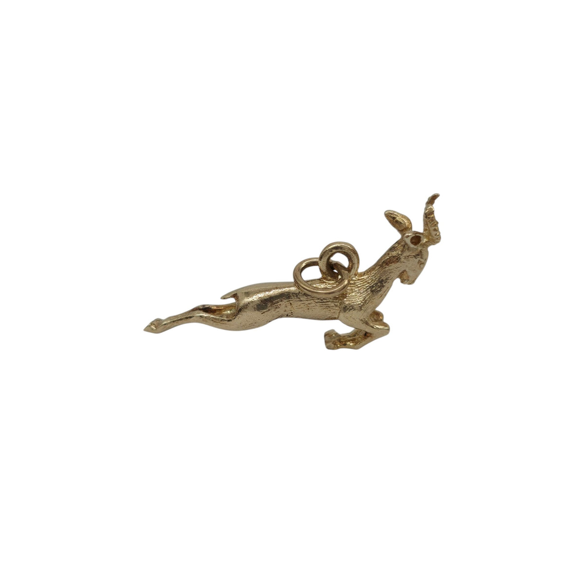 9ct Yellow Gold Antelope Charm L 2.8 cm 2.8 g.