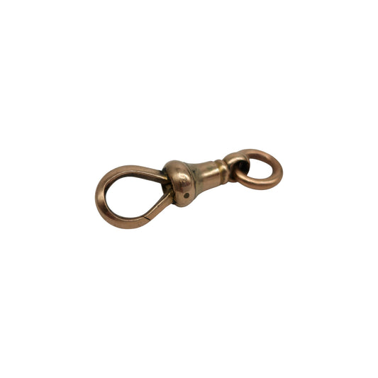 Antique 9ct 375 Rose Gold Swivel Dog Clip c.1900 L 2.2 cm 2.7 g.