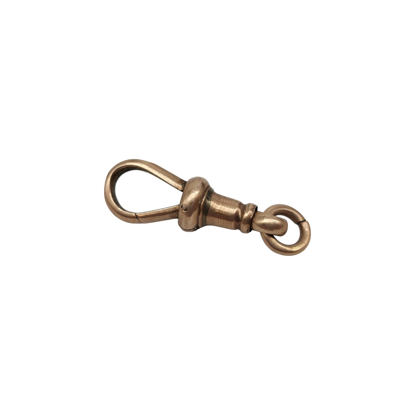 Antique 9ct 375 Rose Gold Dog Clip c.1900 L 2.1 cm 2.2 g.