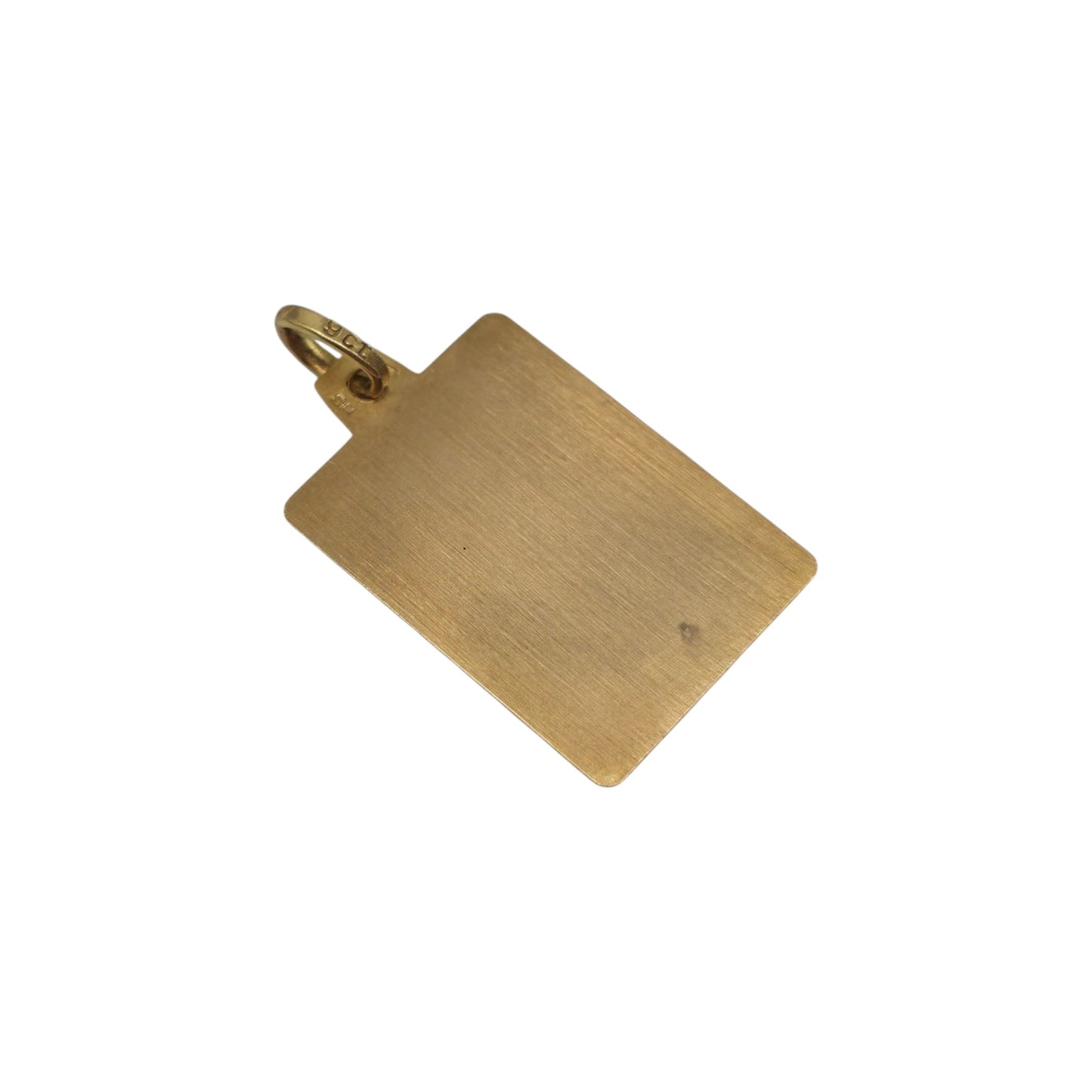 9ct 375 Yellow Gold Aquarius Pendant 1981 L 1.9 cm 1.4 g.