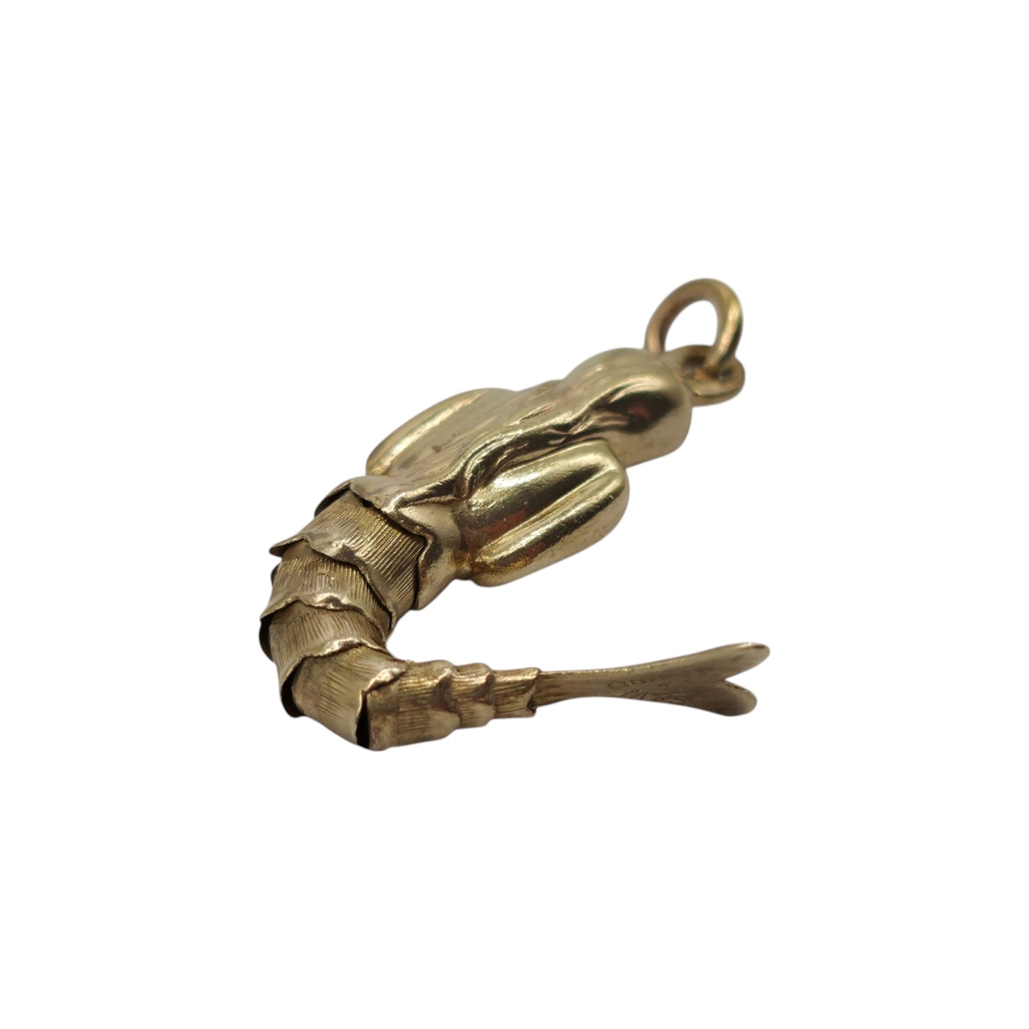 9ct 375 Yellow Gold Articulated Mermaid Charm c.1970's L 4.0 cm 2.0 g.