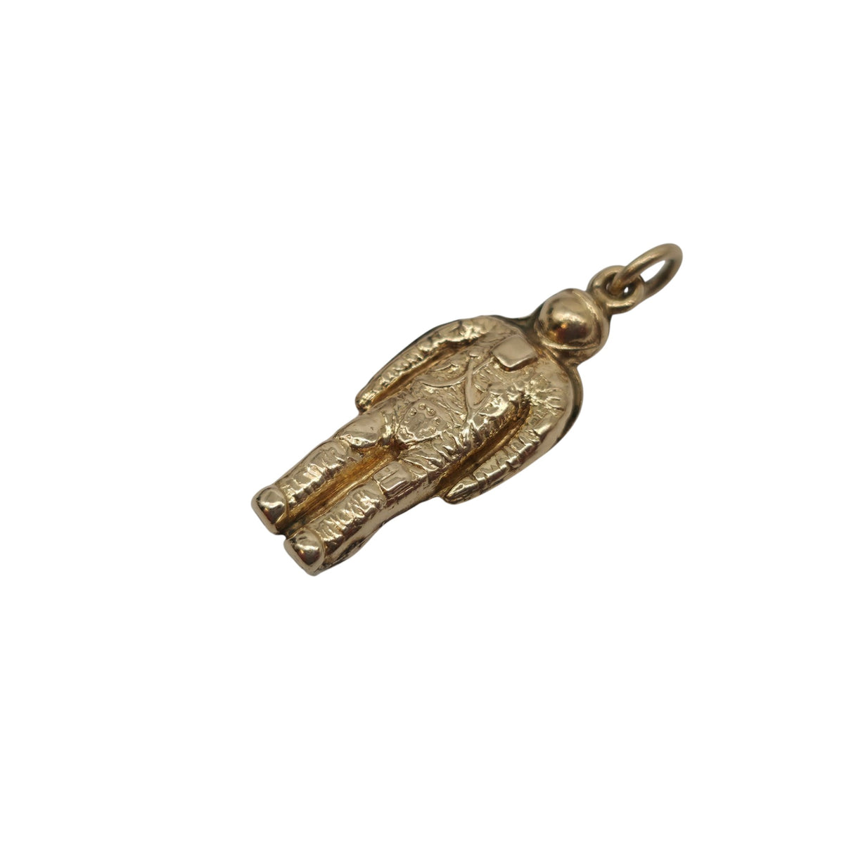 9ct 375 Yellow Gold Astronaut Charm 1973 L 2.2 cm 1.1 g.