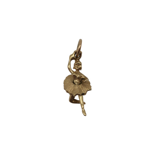 9ct 375 Yellow Gold Articulated Ballerina 