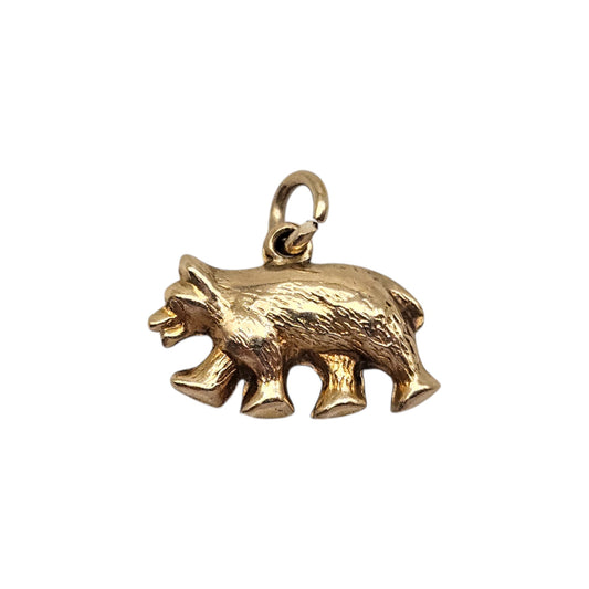 pre-owned 9ct gold Bear Charm