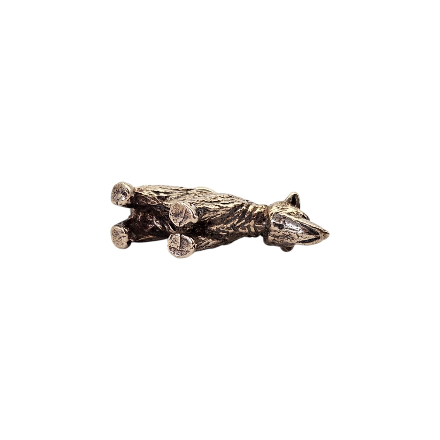 Heavy 9ct Yellow Gold Bear Charm c.1960's L 2.1 cm 5.5 g.