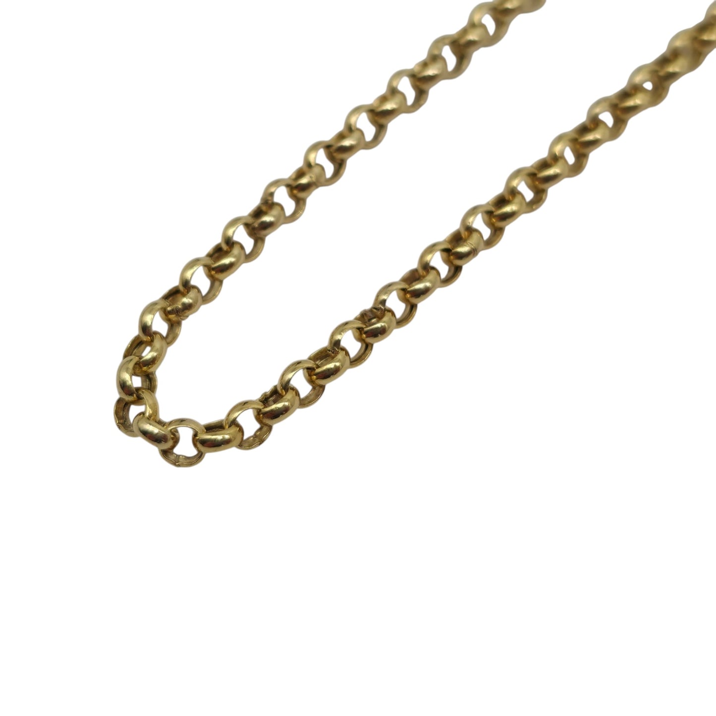 9ct 375 Yellow Gold Belcher Bracelet 1998 L 18.8 cm 1.8 g.