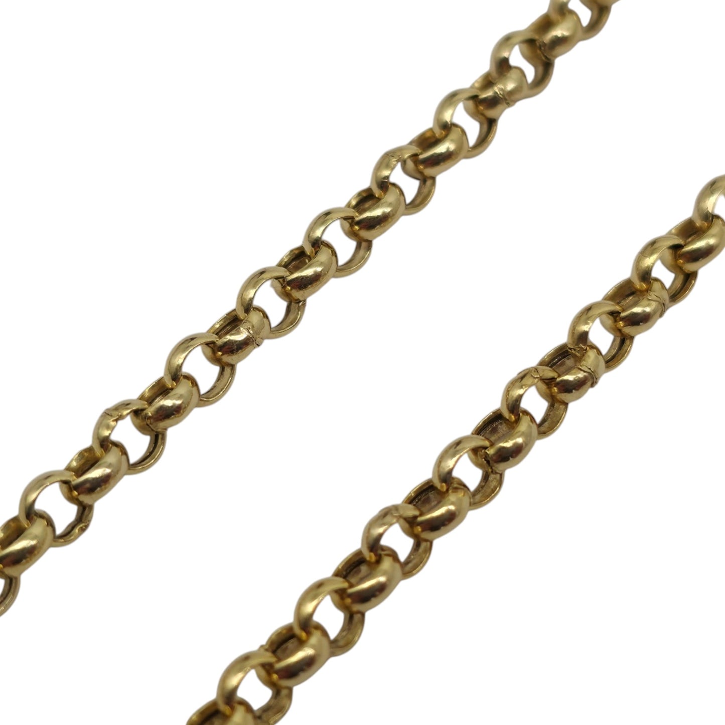9ct 375 Yellow Gold Belcher Bracelet 1998 L 18.8 cm 1.8 g.