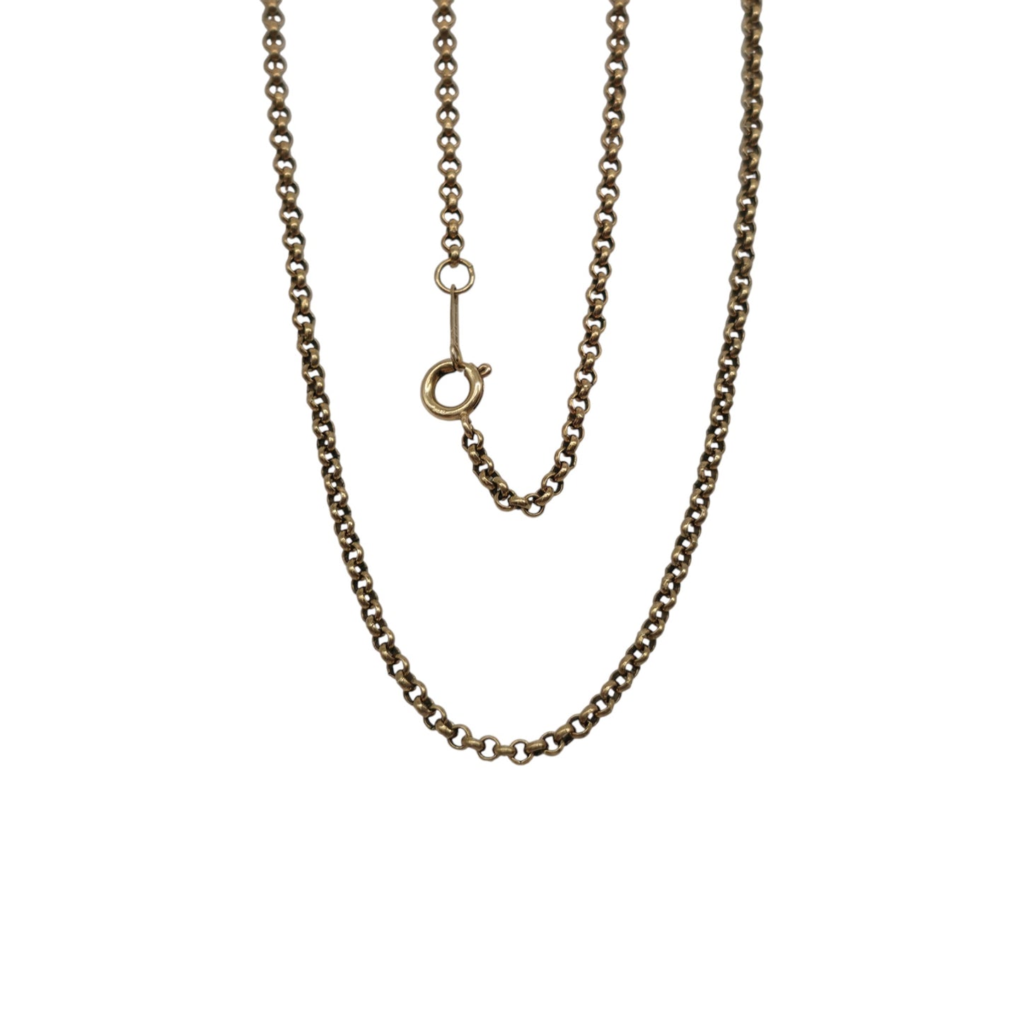 9ct 375 Yellow Gold Belcher Chain 1989 L 52.5 cm 6.3 g.