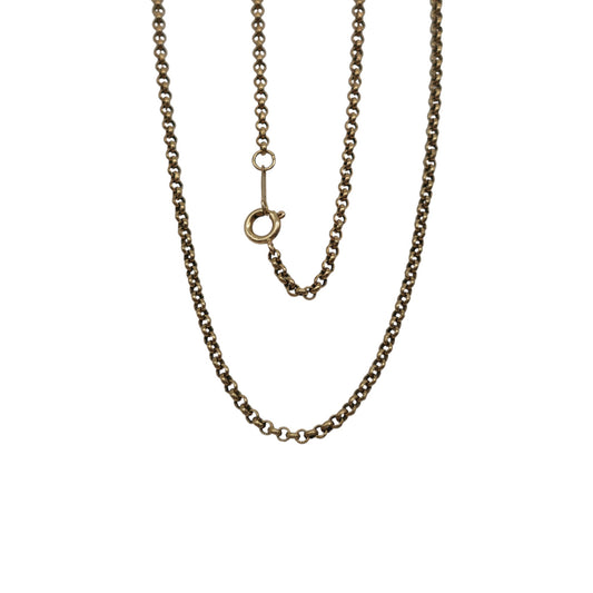 9ct 375 Yellow Gold Belcher Chain 1989 L 52.5 cm 6.3 g.