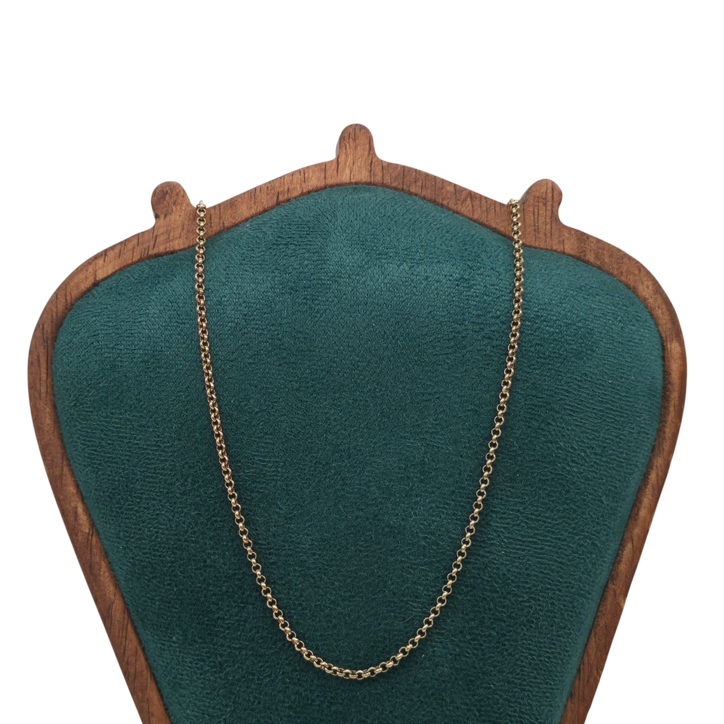 9ct 375 Yellow Gold Belcher Chain 1989 L 52.5 cm 6.3 g.