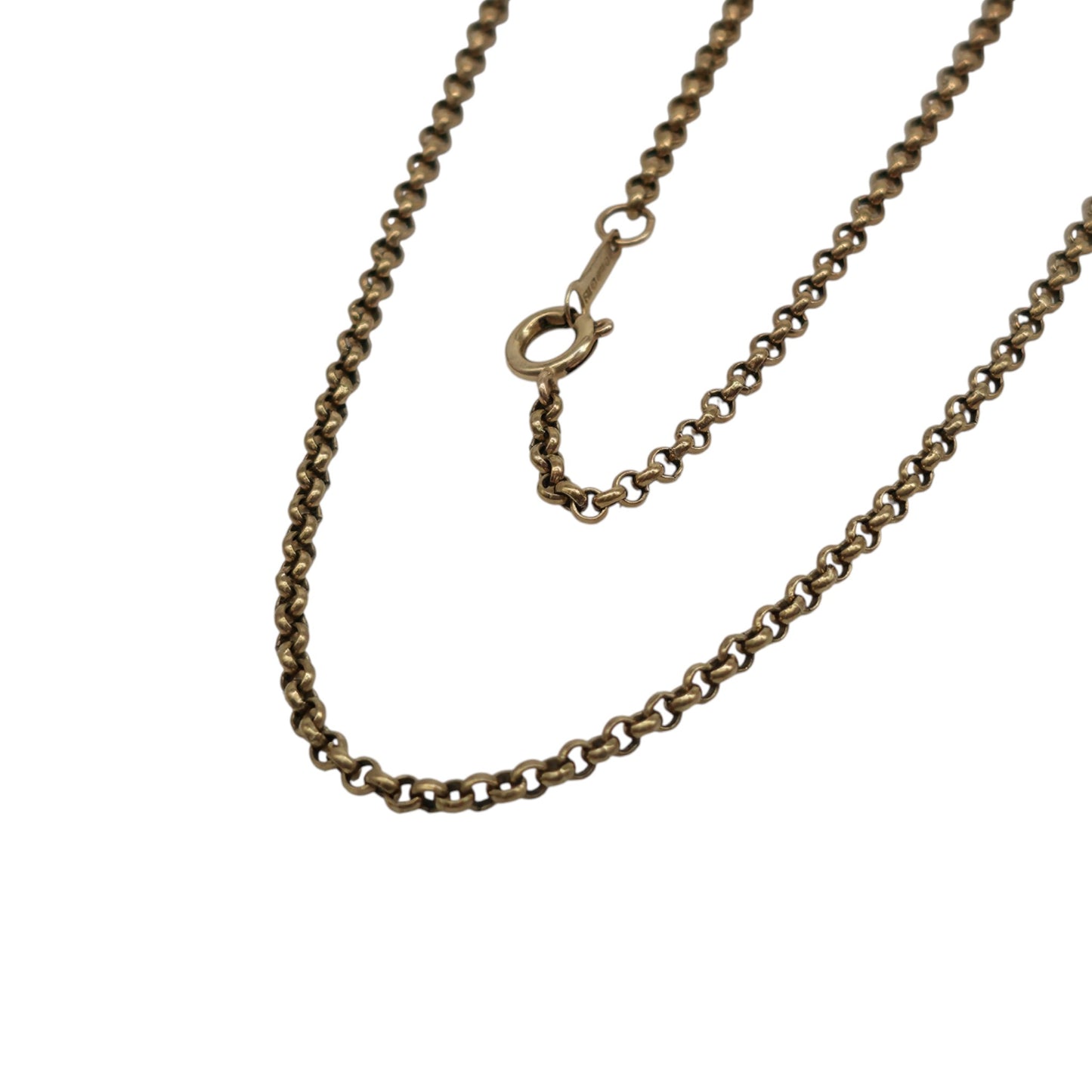 9ct 375 Yellow Gold Belcher Chain 1989 L 52.5 cm 6.3 g.