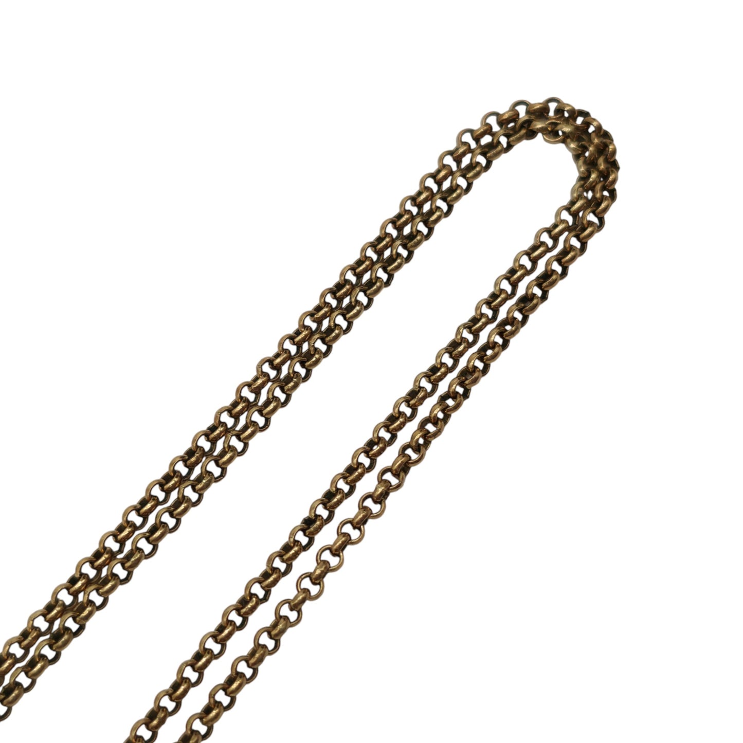 9ct 375 Yellow Gold Belcher Chain 1989 L 52.5 cm 6.3 g.