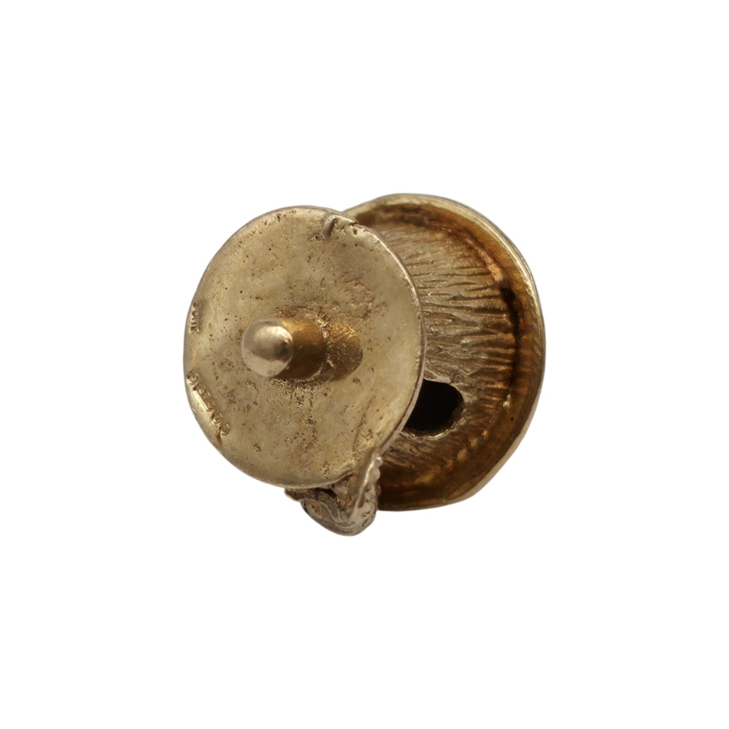 9ct 375 Yellow Gold Birds House Charm 1971 L 2.4 cm 5.2 g.