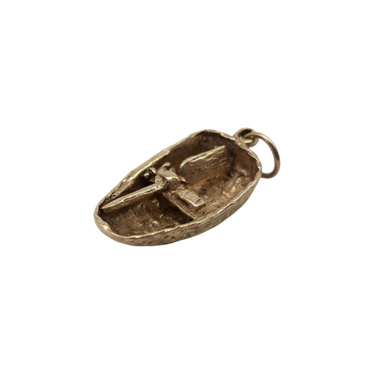 9ct 375 Yellow Gold Boat Charm
