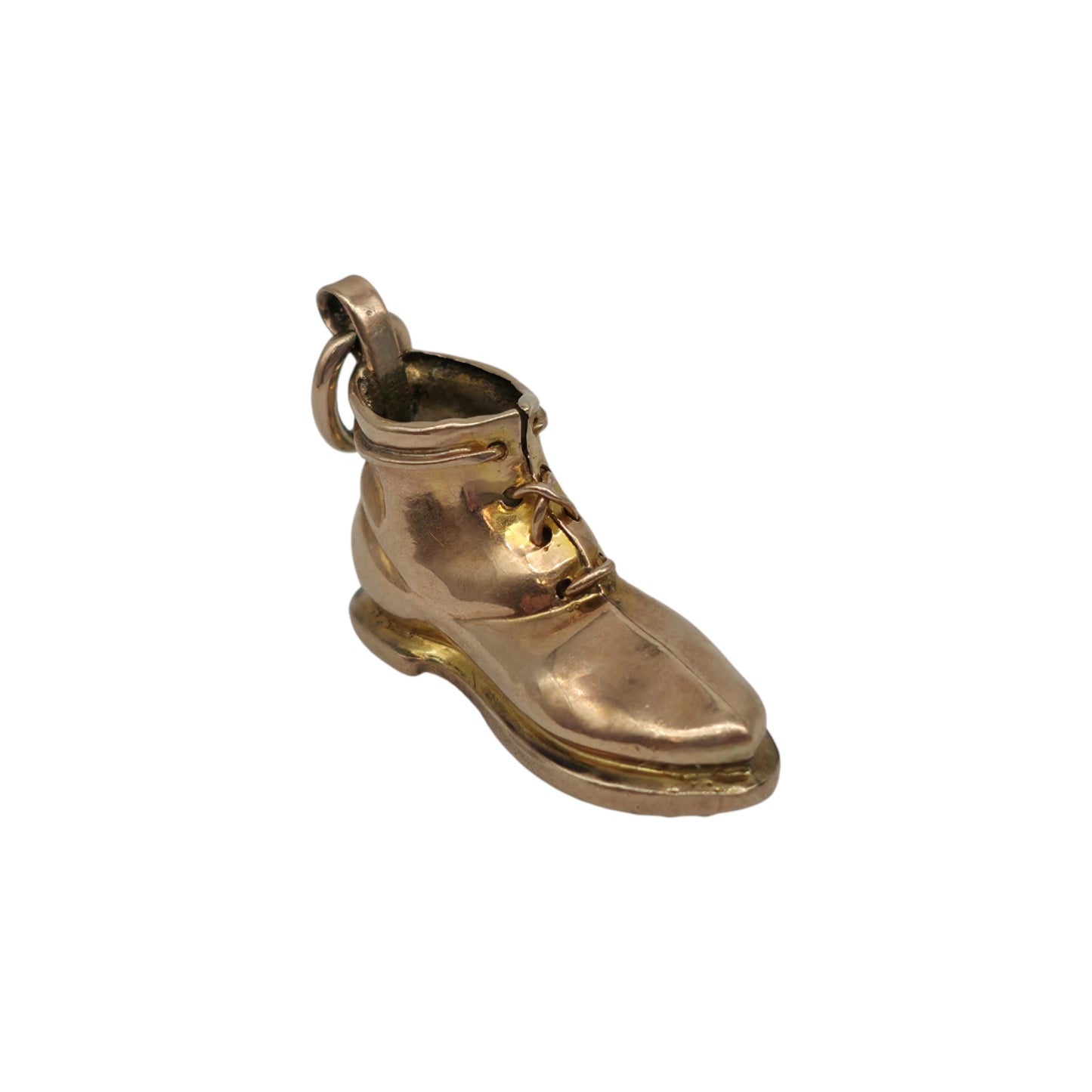 Antique 9ct Yellow Gold Boot Charm c.1900 L 1.8 cm 1.1 g.
