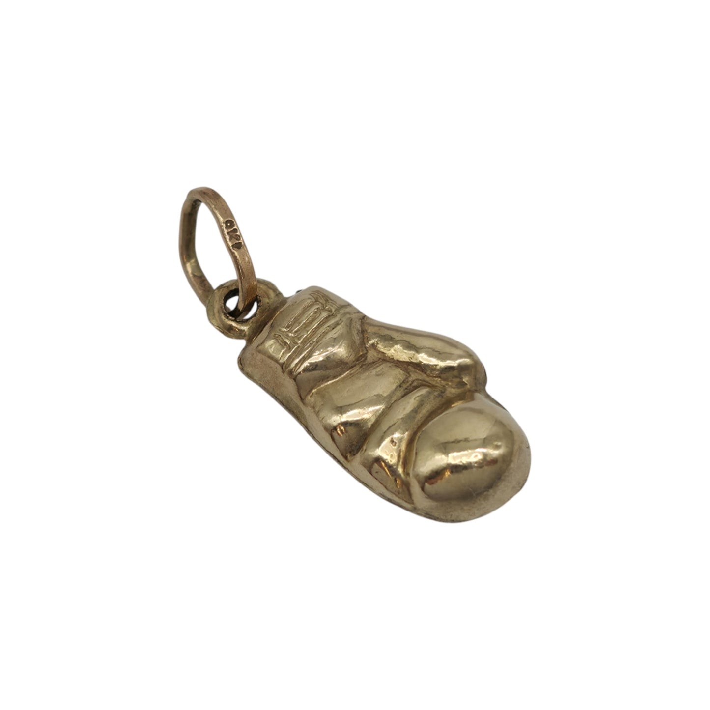 9ct Yellow Gold Boxing Glove Charm L 1.3 cm 0.5 g.