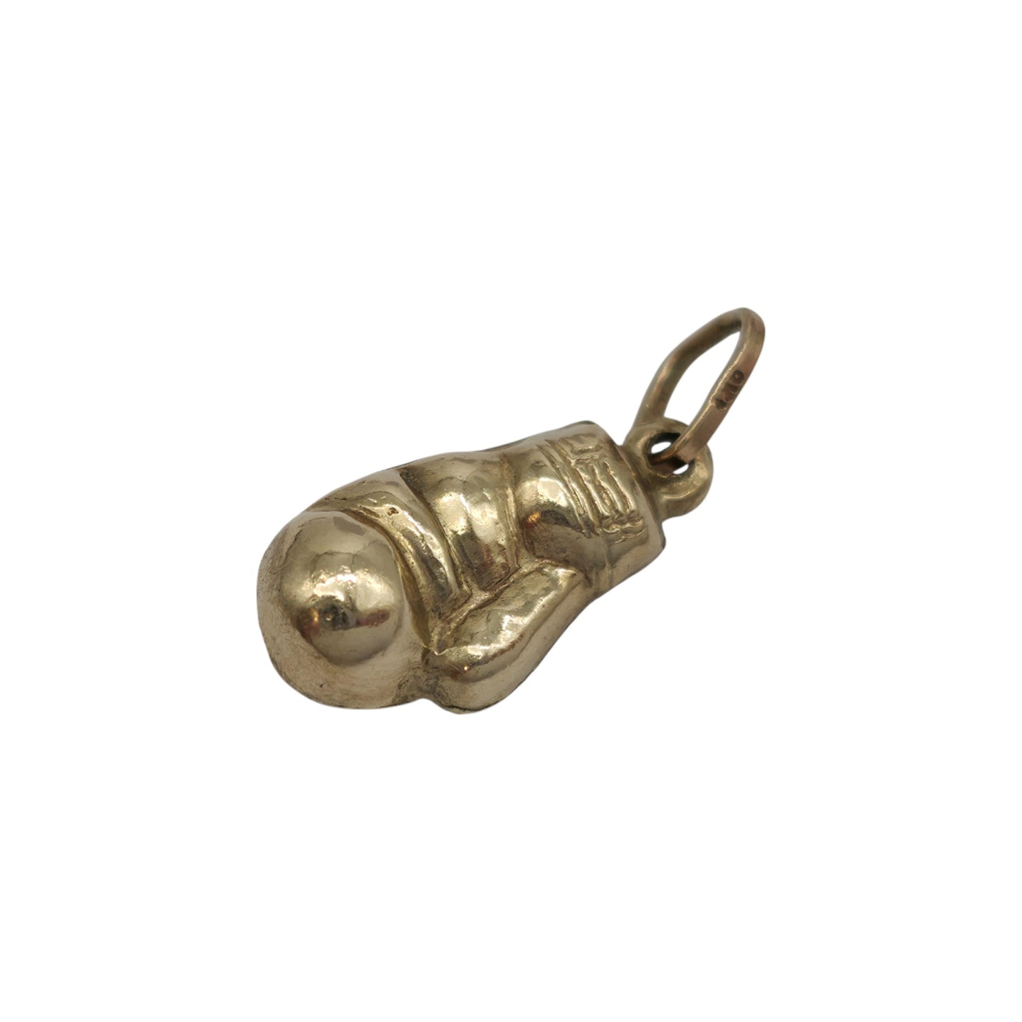 9ct Yellow Gold Boxing Glove Charm L 1.3 cm 0.5 g.