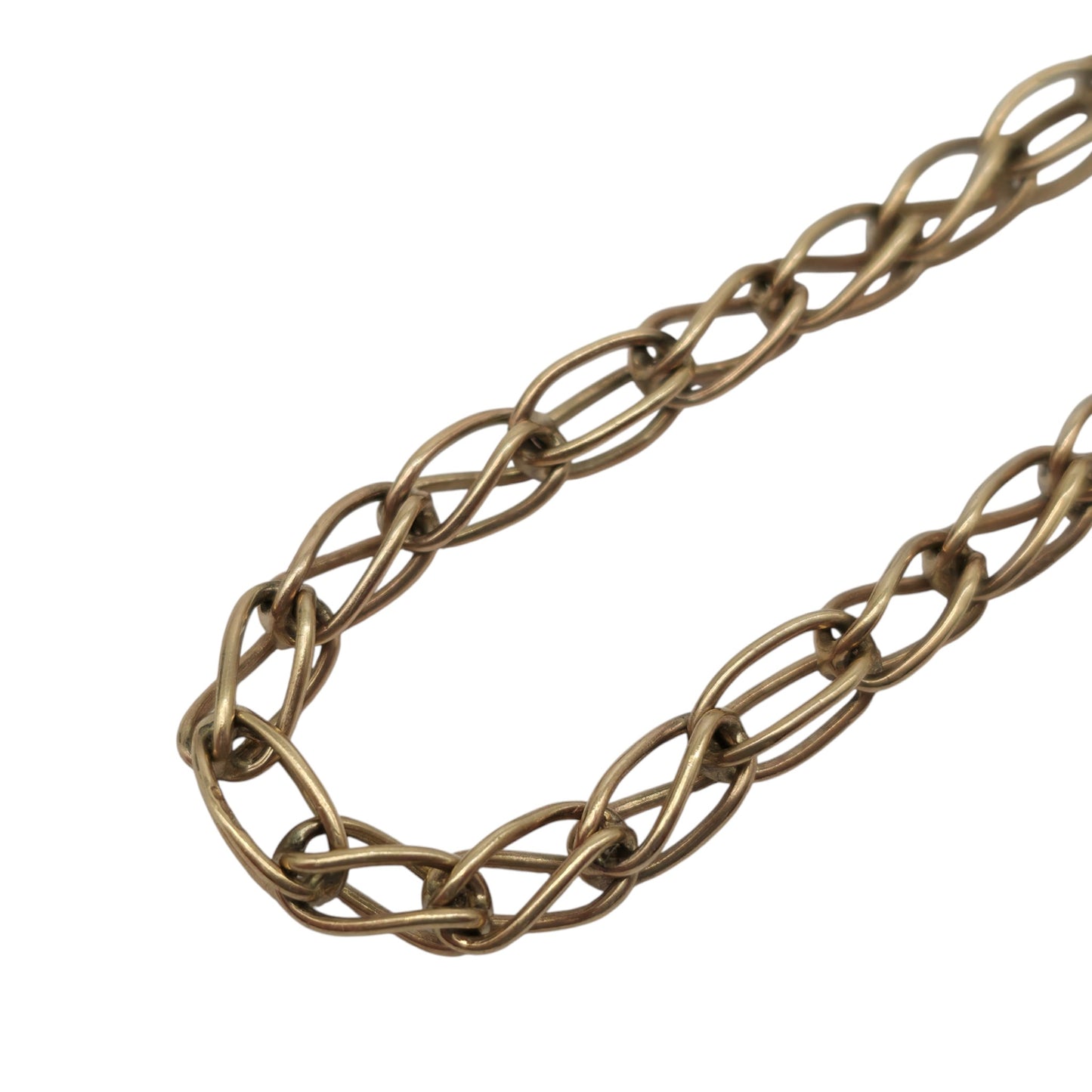 9ct 375 Yellow Gold Fancy Link Bracelet 1958 L 18.3 cm 7.5 g.